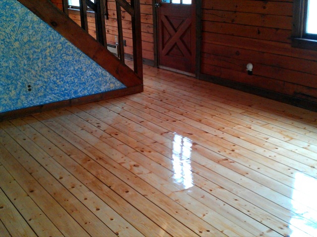 Pine Floor Refinished