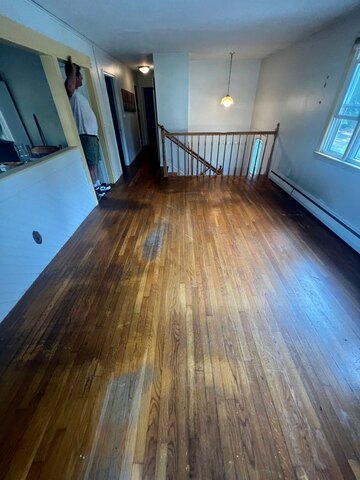 Before - Stains removed and floors lightened